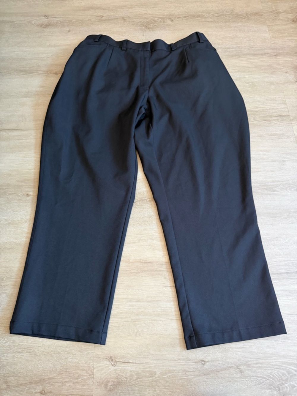 OOBE Womens Dress Pants Size 20 Black Flat Front Straight Leg Career Workwear